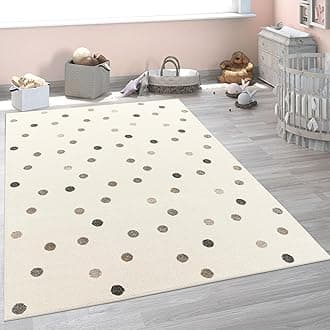 Paco Home Children's Rug Child's Room Girls Boys Various Motifs And Sizes, Size:80x150 cm, Colour:Beige 3