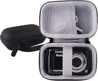 WERJIA Hard EVA Travel Case for Kodak PIXPRO Friendly Zoom FZ55/FZ53/ FZ43/FZ45 Digital Camera (black)