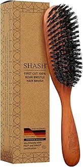 Since 1869: The Classic 100% Boar Bristle Hair Brush - Made in Germany for Thin to Normal Hair | Naturally Conditions, Improves Texture, Exfoliates, Soothes, and Stimulates the Scalp