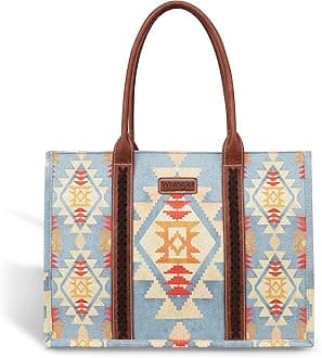 Montana West Wrangler Tote Bag for Women Western Shoulder Purses Boho Aztec Satchel Handbags