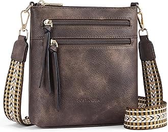BOSTANTENCrossbody Bags Purses for Women Trendy Soft Leather Shoulder Handbags with Adjustable Strap Zipper Pocket