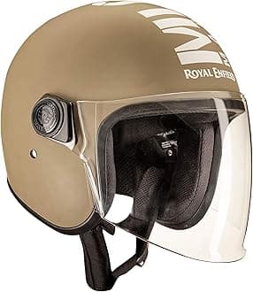 Royal Enfield Royal Enfield Open Face with Visor MLG Helmet Matt Desert Storm (RRGHEL000067)-Medium