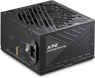 XPGCORE Reactor II VE, Black, 80 Plus Gold PSU, 850W, FDB 120mm Fan, 140x150x86mm, ATX 3.1 / EPS v2.92 (COREREACTORIIVE850G-BKCUS)