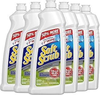Soft Scrub Antibacterial Cleaner with Bleach Surface Cleanser, 36 Ounce (Pack of 6)