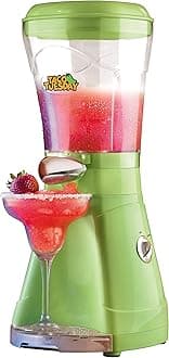 Nostalgia Taco Tuesday 64-Oz Frozen Margarita & Slush Blender with Easy-Flow Spout for Margaritas, Daiquiris, Slushies & Frozen Blended Drinks, Green