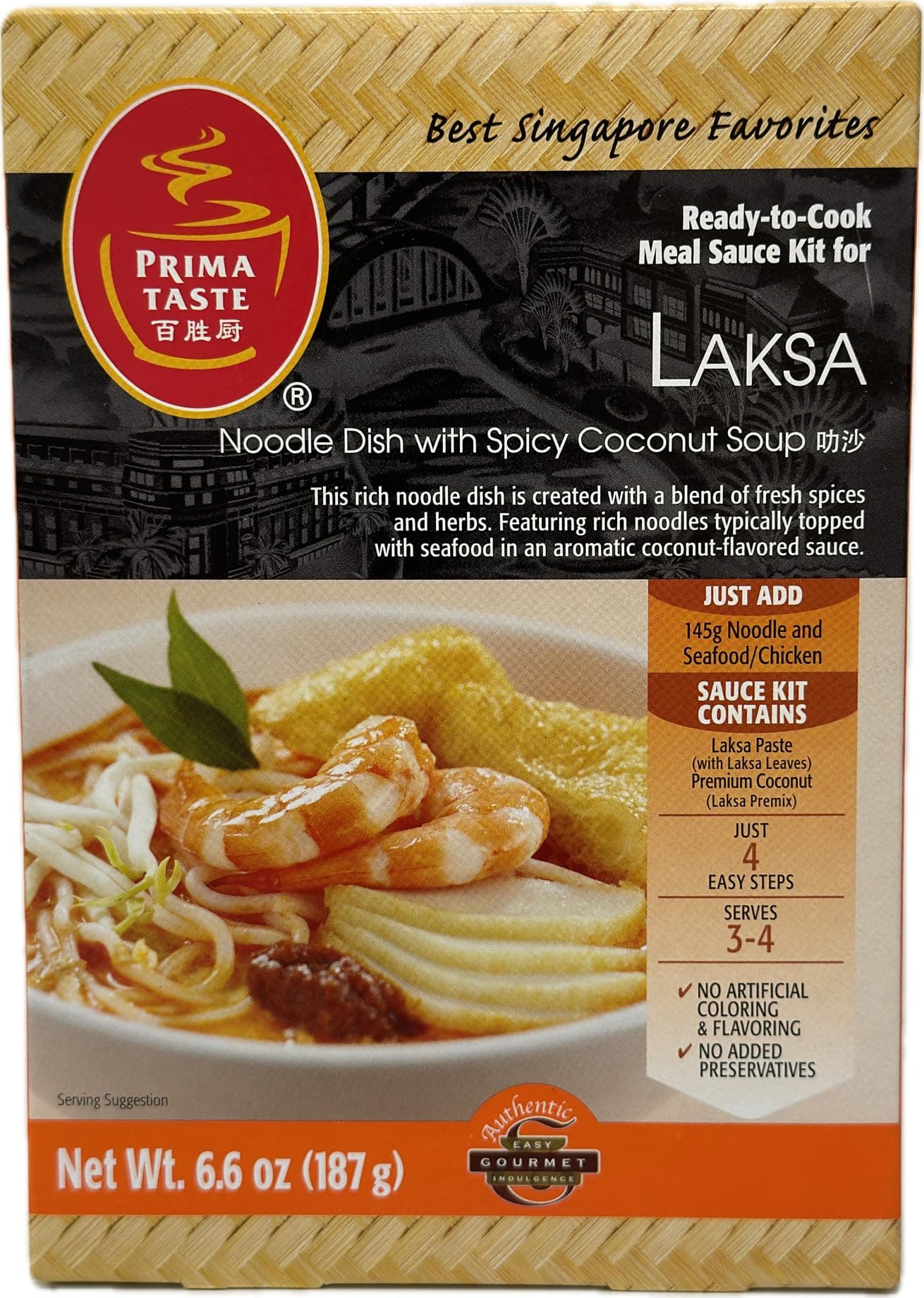 Prima Taste Laksa Kit, 6.6-Ounce Boxes (Pack of 3)