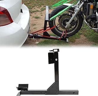HECASA 550 LB Capacity Motorcycle Trailer Carrier Tow Hitch Rack Motorcycle Carrier Black