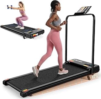 ANCHEER Treadmill with 12%/15% Incline, Folding Walking Pad with Handle Bar, 320-450lb Capacity Under Desk Foldable 3.5HP Treadmills for Home/Office/Gym,Installation-Free