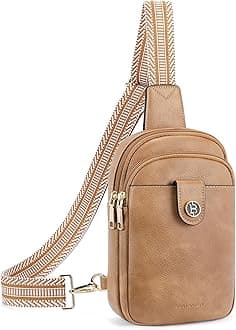 BOSTANTEN Small Sling Bag Crossbody Bags for Women Trendy Crossbody Purse Leather Chest Bag