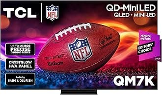 55 Inch Class QM7K Series | Mini LED QLED 4K HDR | 55QM7K, 2025 Model | 120HZ-144HZ Anti Reflective Screen Smart Google TV Dolby Atmos Onkyo Audio | Voice Remote Alexa Gaming Streaming Television