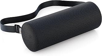 FOVERA Lumbar Support Roll for Back Pain Relief - Versatile Cushion for Office, Car, and Travel with Adjustable Strap, Provides Ideal Lumbar, Back Support & Posture Correction (Regular)