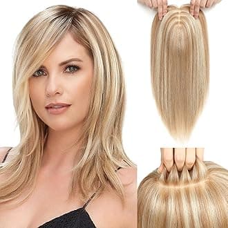 Women's Toppers, Real Human Hair, Big Base, 16 Inch Pieces