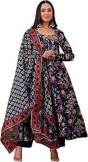 Women's Viscose Kurta and Pant with Dupatta Set