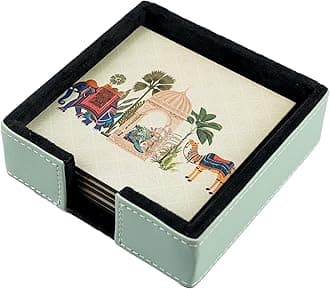 Birch & Co. Cork Coasters - Coaster - Dining Table Decor Accessories - Coaster Set For Dining Table For Hot Pots - Coasters For Cups Set Of 6 -Durable And Long-Lasting, Royalgaza