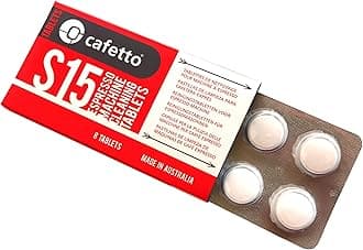 Cafetto S15 High Performance Espresso Machine Cleaning Tablets (8 Tablets Blister)