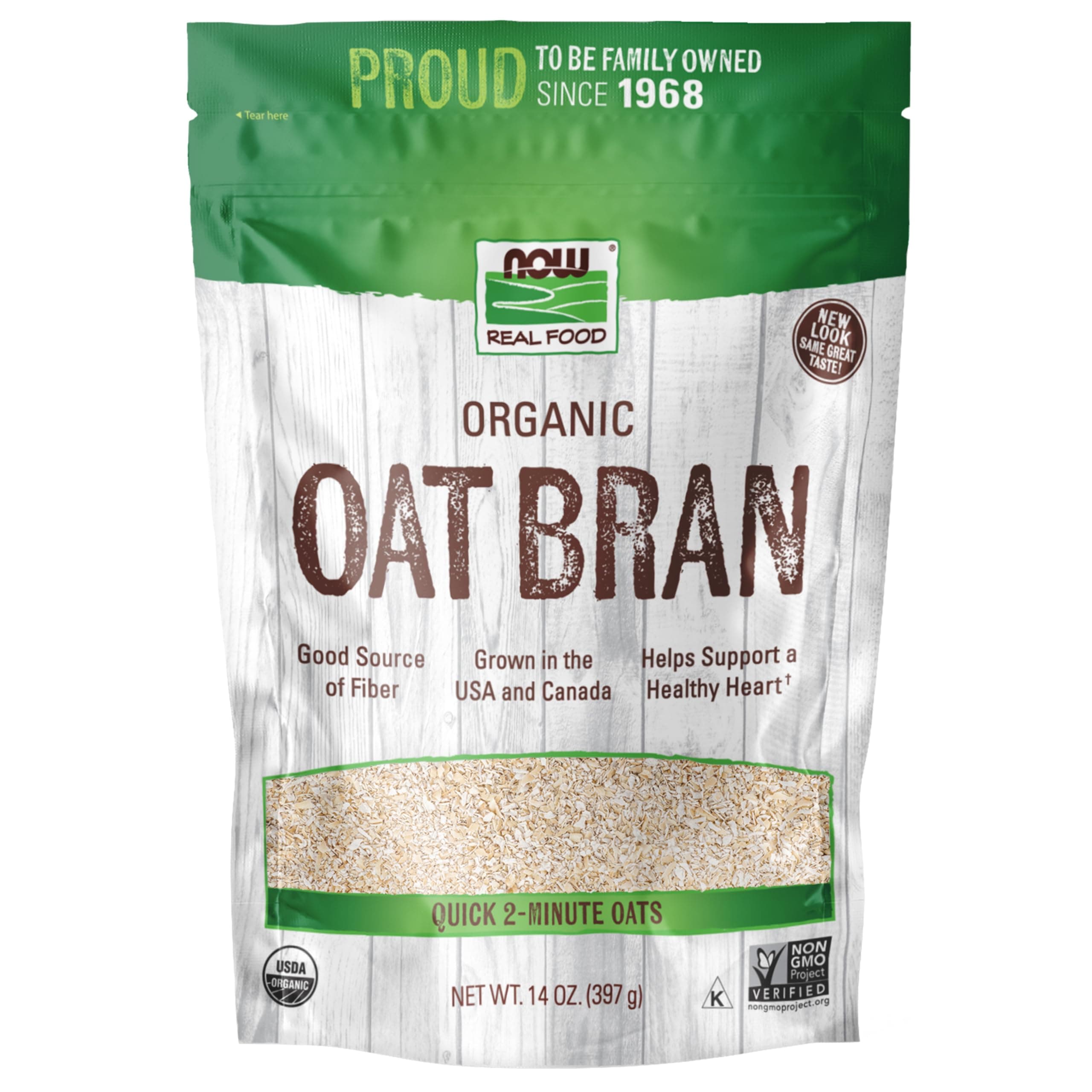 NOW Organic Oat Bran