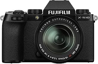 Fujifilm X-S10 Mirrorless Digital Camera, Black, with XF18-55mmF2.8-4 R LM Optical Image Stabiliser Lens