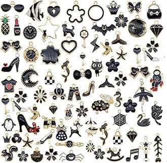 30pcs Mixed Enamel Charms Pendants for Jewelry Making Bulk lot Necklace Earrings Bracelet Craft Findings