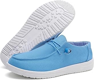 Womens Loafers Women Shoes Casual Slip-On Canvas Shoes Breathable Lightweight Boat Shoes for Women