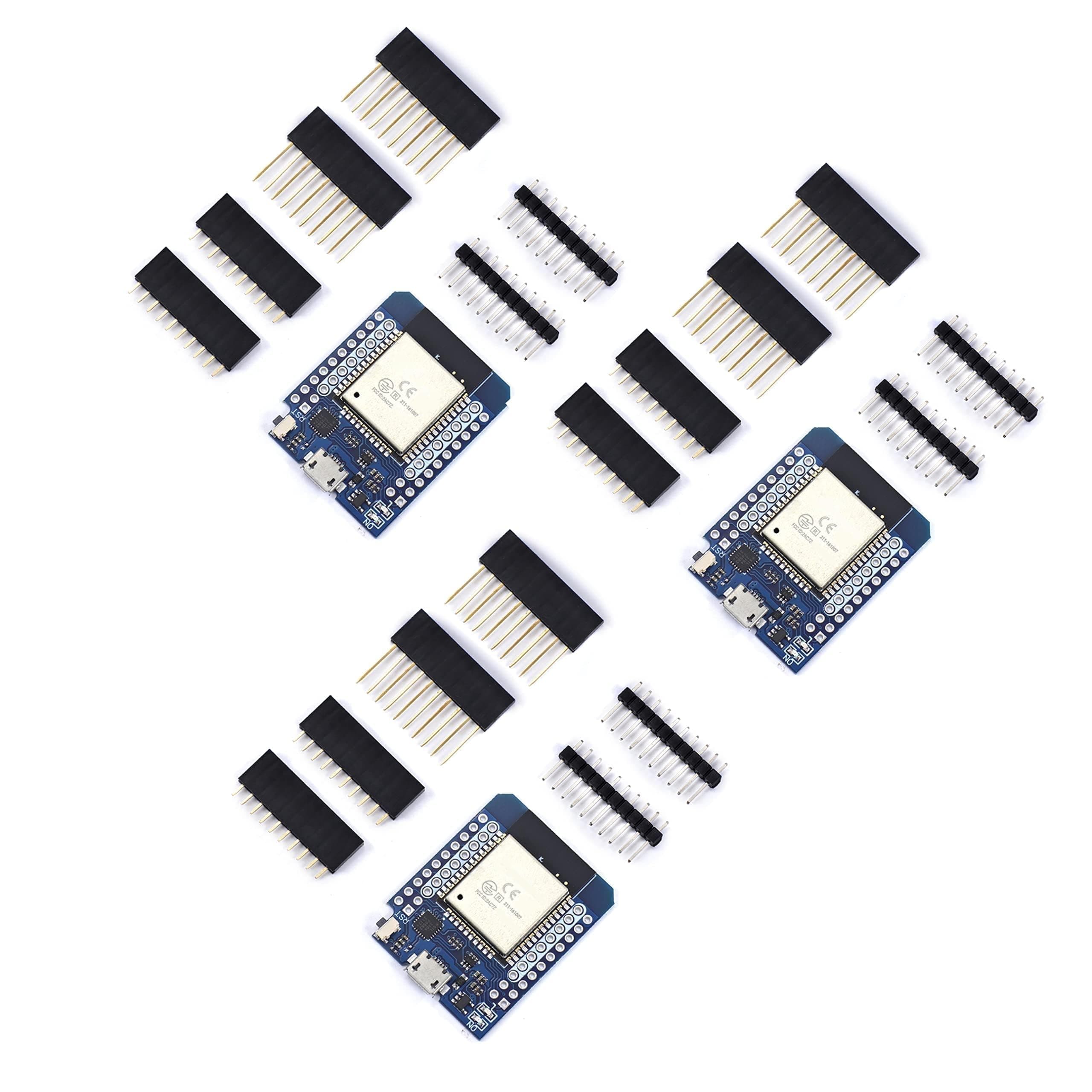 Teyleten Robot D1 Mini ESP32 WLAN WiFi+Bluetooth Internet of Things IoT Development Board for Arduino NodeMCU (3pcs)