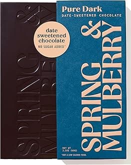 Spring & Mulberry Dark Chocolate Bars – Healthy Chocolate, Date-Sweetened - Pure Dark 3 Pack