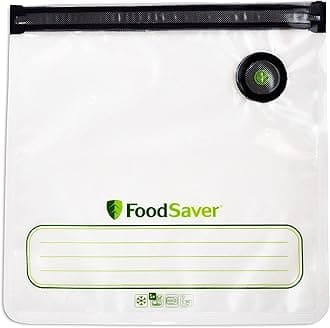 FoodSaverÃ‚® Reusable Gallon Vacuum Zipper Bags, for Use with FoodSaver Handheld Vacuum Sealers, 8 Count