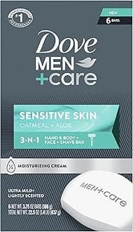 Hand & Body Face + Shave Bar Sensitive Skin 6 Count for sensitive skin 3.75 oz