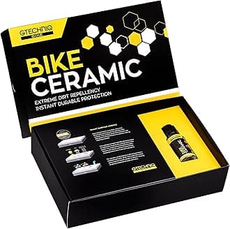 - Gtechniq Bike Ceramic Kit, 4-Piece | Includes Frame Prep Spray, Ceramic Protector, Applicator and Microfiber Cloth, Extreme Dirt Repellent, Chemically-Bonding Coating, Up to 2 Years Protection
