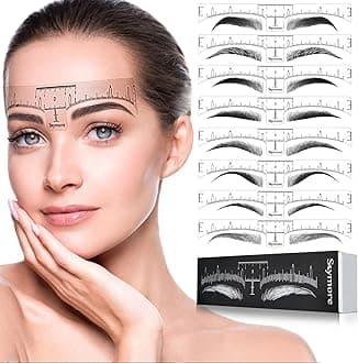 Eyebrow Ruler,100Pcs Disposable Eyebrow Ruler Sticker, Adhesive Eyebrow Microblading Ruler Guide For makeup tool