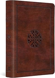 ESV Large Print Compact Bible (TruTone, Brown, Mosaic Cross Design): English Standard Version Compact, Trutone Brown, Mosaic Cross