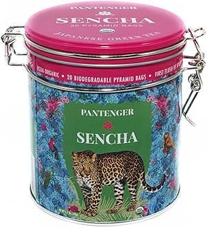 Pantenger Sencha Japanese Green Tea -20 Green Tea Bags- First Harvest | Ichiban Cha. USDA Organic Green Tea | Japanese Tea