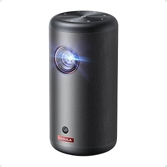 Capsule 3 GTV Portable Mini Projector, Netflix Officially Licensed, 1080P Smart Projector with Wi-Fi, 2.5 hrs Battery, 120-Inch Display, Dolby Digital, for Any Space
