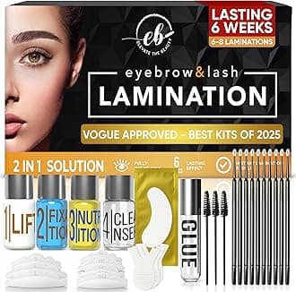 Elevate the Beauty Lash and Eyebrow Lamination Kit | Brow and Lash Lamination Kit | 2-in-1 Professional Brow Lamination Kit for DIY & Salon Use | Fuller Brows & Lifted Lashes up to 8 Weeks