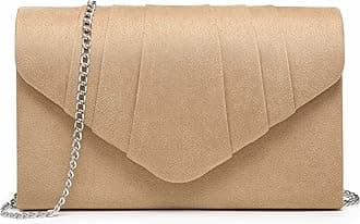 Women's Evening Bag Pleated Envelope Clutch Handbag Wedding Party Bridal Purse
