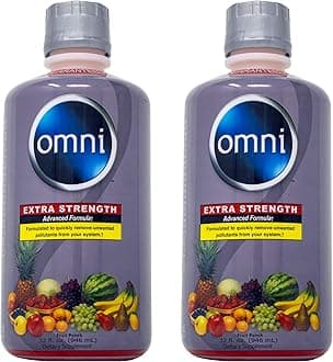 Omni Cleansing Drink, Extra Strength Body Detox, Herbal Cleanse Detox Liquid. Flush Your System, Fruit Punch Flavor, 32 Fl Oz, Premium Detox Support (2 Pack)