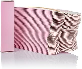 COSIDEA 50pcs 25 * 25 * 95mm lip gloss Craft Matte pink paper box Small packing boxes 350gms for DIY cosmetics