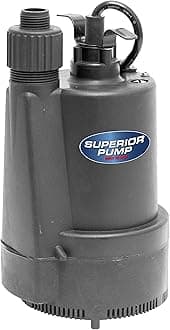 Superior Pump 91330 1/3 HP Thermoplastic Utility Pump
