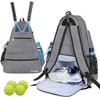 ACOSEN Tennis Bag Tennis Backpack - Large Tennis Bags for Women and Men to Hold Tennis Racket,Pickleball Paddles, Badminton Racquet, Squash Racquet,Balls and Other Accessories