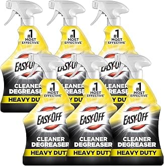 Easy-Off Heavy Duty Degreaser, Removes Grease & Grime, For Kitchen, Garage, Outdoor & More 32oz (6-count)