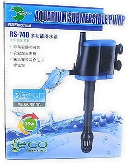 JAINSONS PET PRODUCTS RS Electrical RS-740 Aquarium Submersible Pump | 35W, 2500L/H Power Head | Multipurpose Filtration, Circulation & Oxygenation | For Aquarium Fish tank (LARGE)