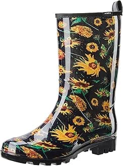 HISEA Women's Rain Boots Waterproof Mid Calf Garden Boots for Women