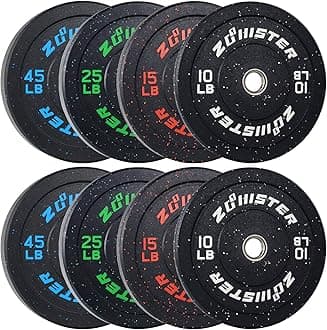 Bumper Plate Olympic Weight Plate High Bounce Bumper Weight Plate with Steel Insert Strength Training Weight Lifting Plate