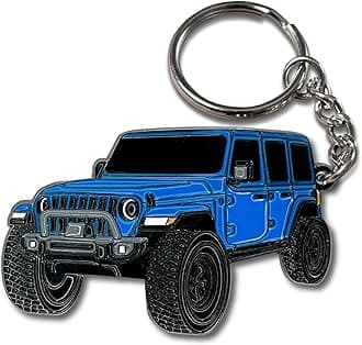 Jeep Wrangler Keychain - Officially Licensed Jeep Rubicon Accessories JL Key Chain JKU 2024 2023