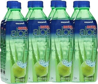 Iberia Aloe Vera Juice Drink, Coconut, 16.9 Fl Oz (Pack of 8)