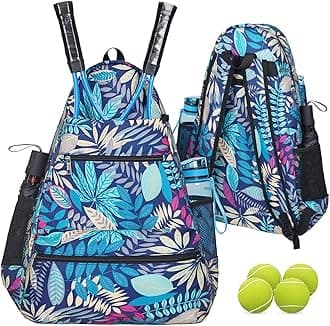 Tennis Bag Tennis Backpack - Large Tennis Bags for Women and Men to Hold Tennis Racket,Pickleball Paddles, Badminton Racquet, Squash Racquet,Balls and Other Accessories