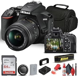 Nikon D3500 DSLR Camera with 18-55mm Lens (1590) (Renewed)