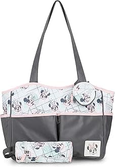 Cudlie! Disney Diaper Tote Bag for Moms Large Spacious Travel Diaper Tote for Baby Boy