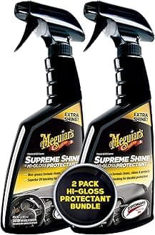 G4016 Supreme Shine Protectant,16 Oz,Car Interior Cleaner/Protectant for UV Rays Helps Prevent Fading,Cracking,and Aging,Spray Bottle for Spray-on Application and Easy Removal,(Pack of 2)