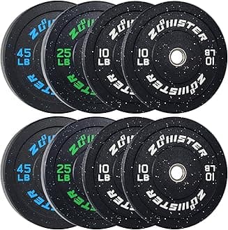 Bumper Plate Olympic Weight Plate High Bounce Bumper Weight Plate with Steel Insert Strength Training Weight Lifting Plate