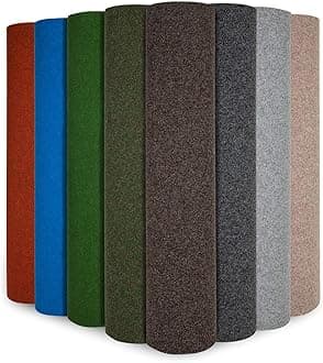 Wonder Colour Garden Matting, Lawn Carpet Balcony Rug, Durable and Weather Resistant Outdoor Matting, Lawn Turf Carpet, Balony Patio Matting (Light Grey, 100 x 500 cm)